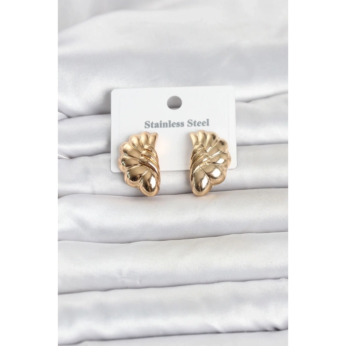 316L Çelik Gold Renk Vintage Model Kadın Küpe