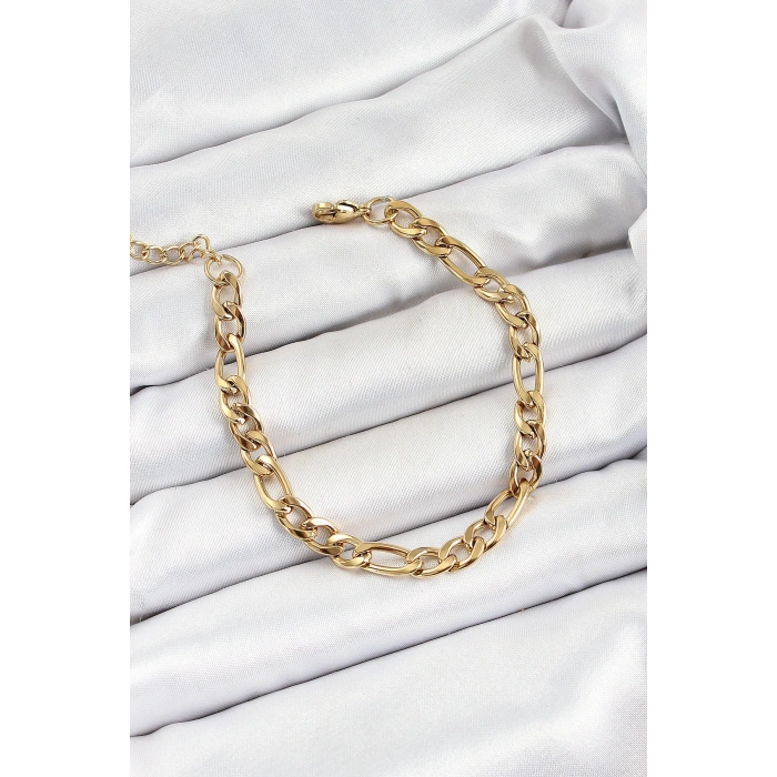 316L Çelik Gold Renk Zincir Erkek Bileklik