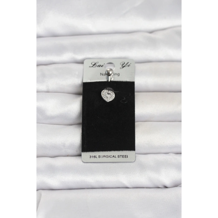 316L Cerrahi Çelik Minimal Kalp Model Göbek Piercing
