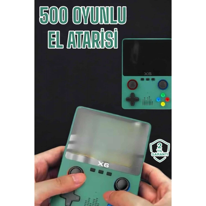 3.5 İnç Ekran 1000 Oyunlu Oyun Konsolu El Atarisi Miüzik Dinleme ve Kitap Okuma