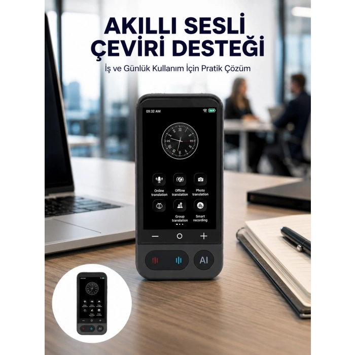 4.0 İnç Dokunmatik Ekranlı Akıllı Çeviri Cihazı Yeni Nesil