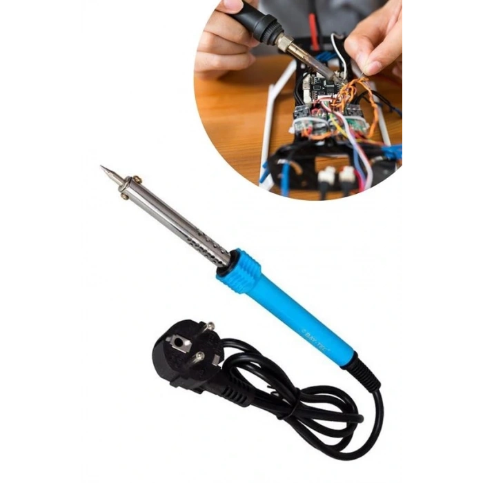 40w Plastik Saplı Elektrikli Döner Başlıklı Havya Kalemi Elektrikli Döner Başlı Lehim Kalemi (5047)