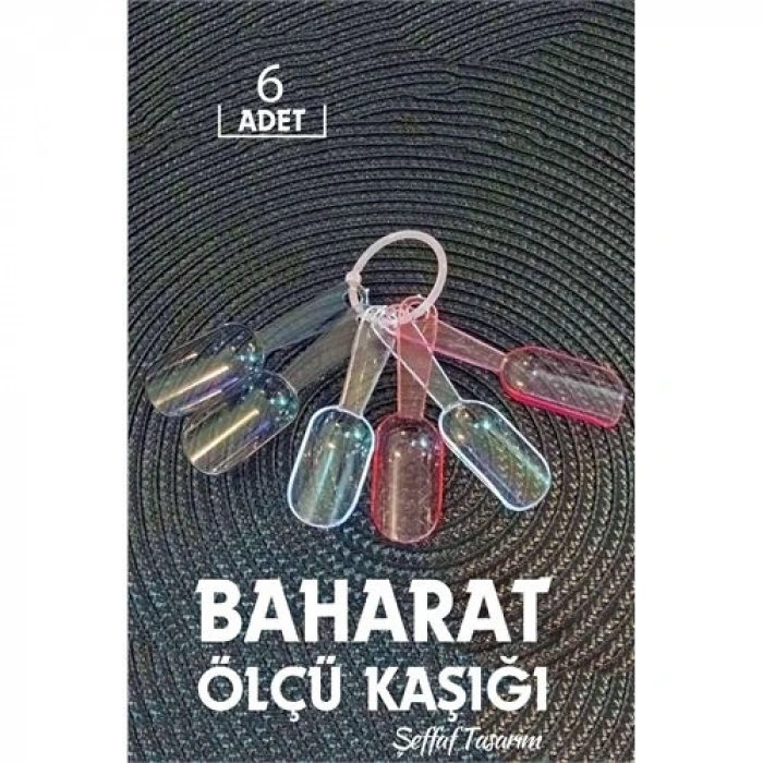 6 lı Şeffaf Baharat Kaşığı Camino Design