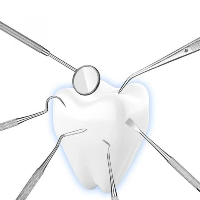 6 Parça Kutulu Ağız Bakımı Diş Bakım Seti Ağız Hijyen Takımı (5047)