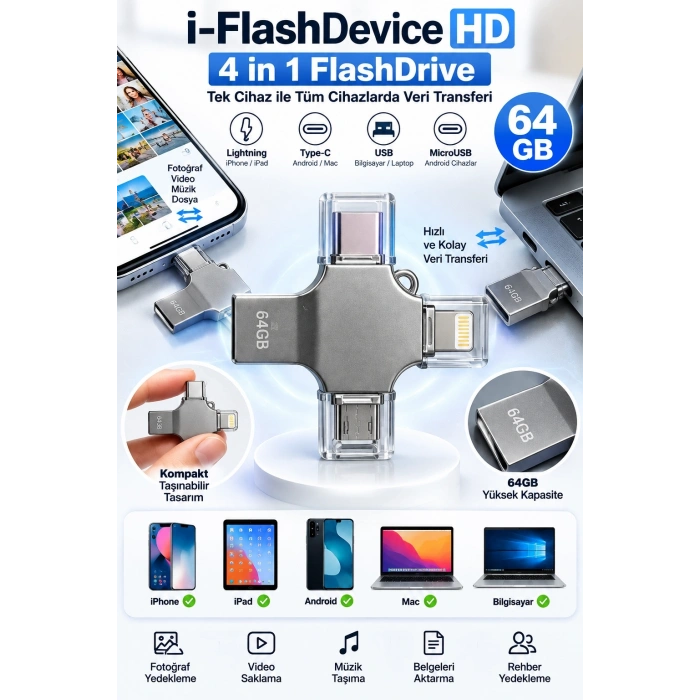64 GB FLASH BELLEK