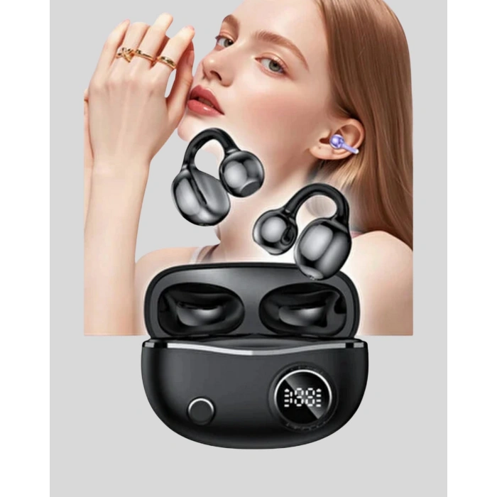 Açık Kulak Tasarımlı Bluetooth 5.4 Kablosuz Kulaklık – Uzun Pil Ömrü