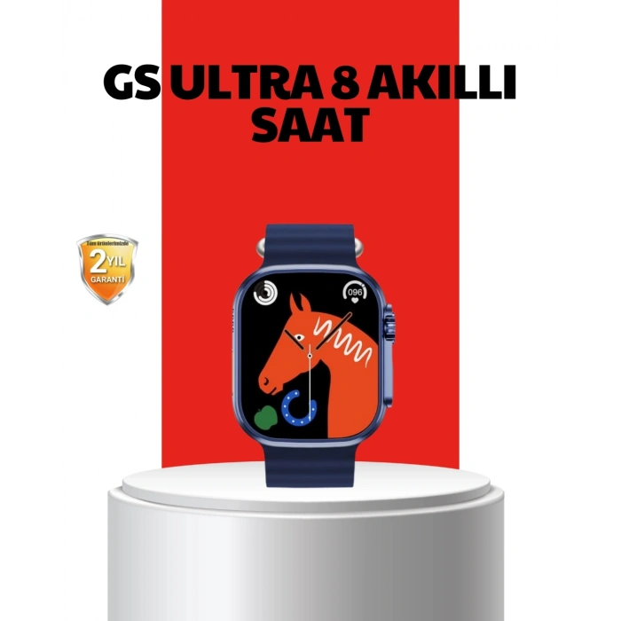 Akıllı Saat 360 mAh Çoklu Spor Modlu Lacivert Siyah Kordon