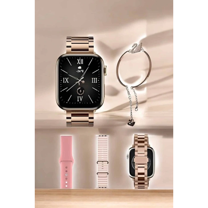 Akıllı Saat Bileklik Hediyeli Uzun Pil Ömrü GPS Takibi