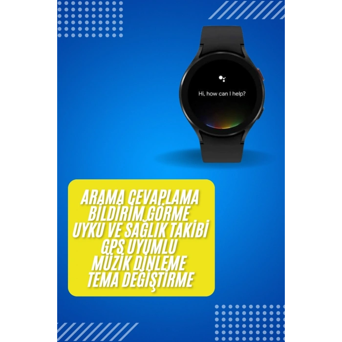 Akıllı Saat Çok Fonksiyonlu Çağrı Cevaplayabilen Bildirim Görme Uzun Pil Ömrü