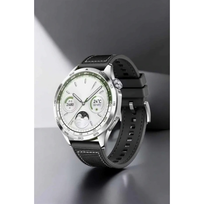 Akıllı Saat Metal Kordonlu GPS ve NFC Uyumlu Arama Cevaplayan