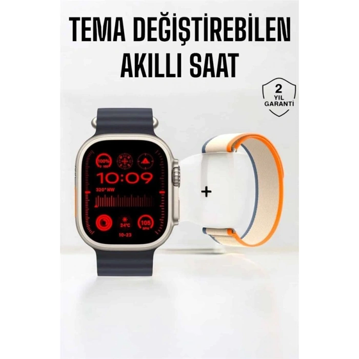 Akıllı Saat Yeni Nesil Sesli Asistan Uyku ve Sağlık Takibi Adımsayar