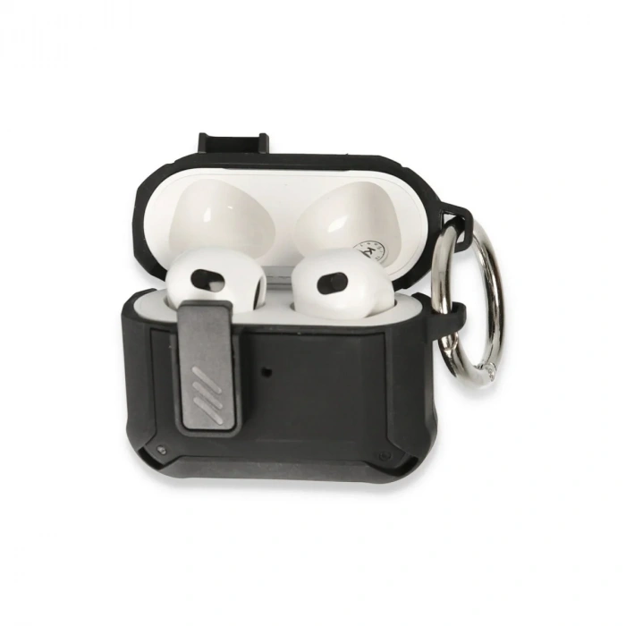 Apple Airpods 3 (3.nesil) Truva Kılıf - Siyah