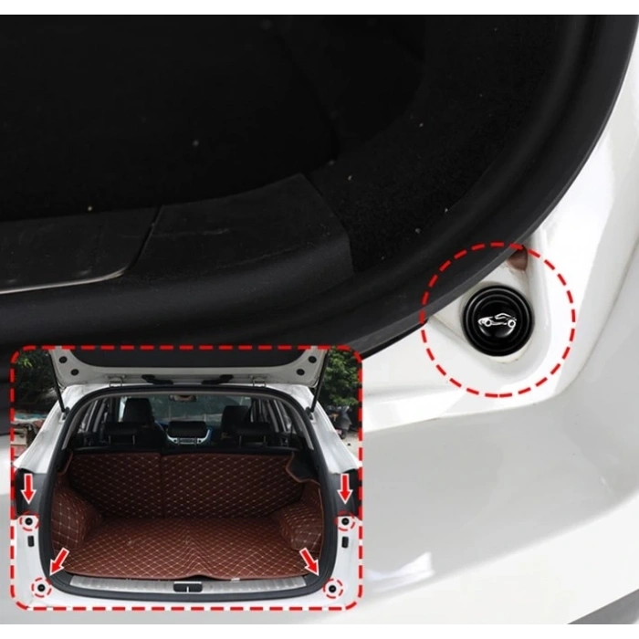 Araba Kapı Ses ve Darbe Emici Pad 10 Adet Siyah (5047)