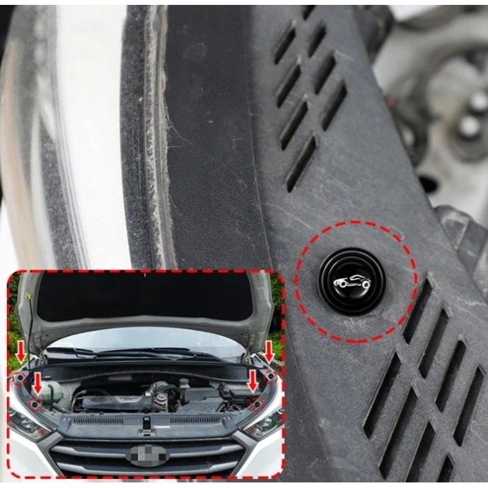 Araba Kapı Ses ve Darbe Emici Pad 10 Adet Siyah (5047)