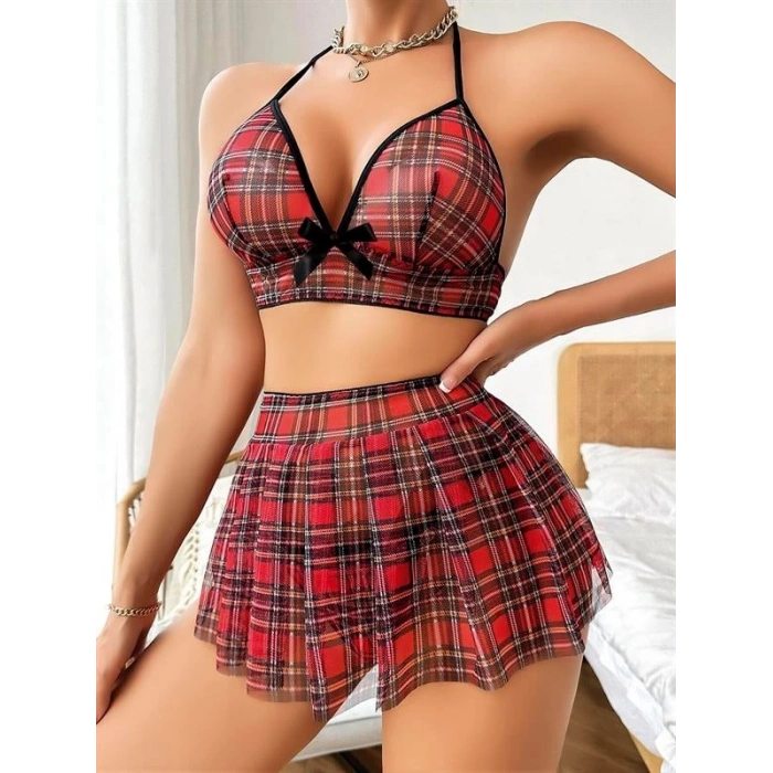 Arias Closet Mini Tül Çekici Fantezi Öğrenci Kostümü