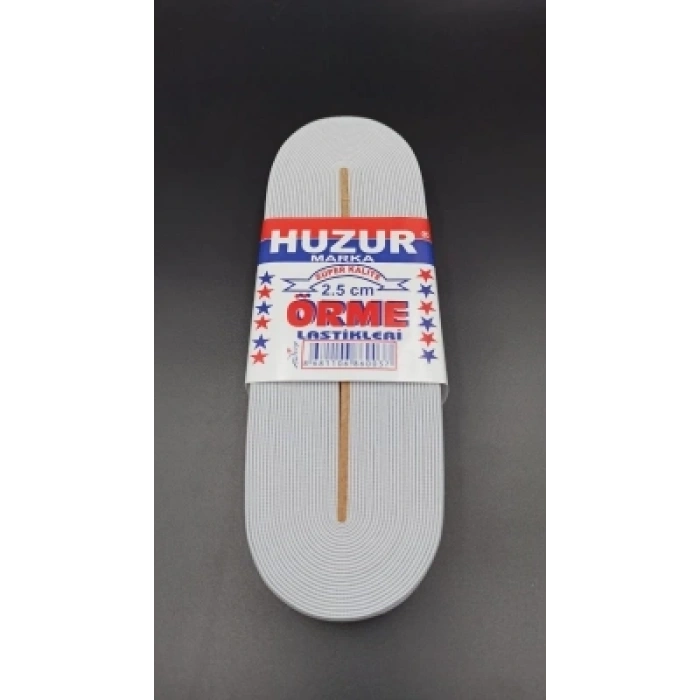 BEYAZ - 2.5CM PAÇA LASTİK GENİŞ 10MT. (5047)