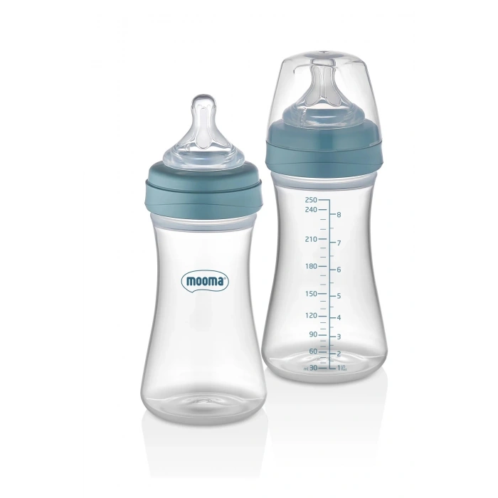 Biberon Anti Kolik Biberon 250 ml Kapaklı Biberon 0 - 6 Ay (Yavaş Akış)