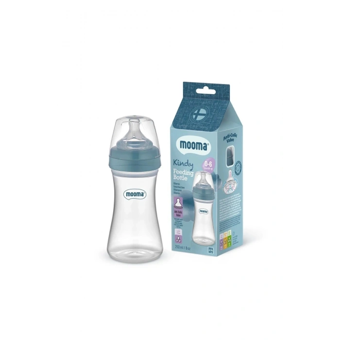 Biberon Anti Kolik Biberon 250 ml Kapaklı Biberon 0 - 6 Ay (Yavaş Akış)