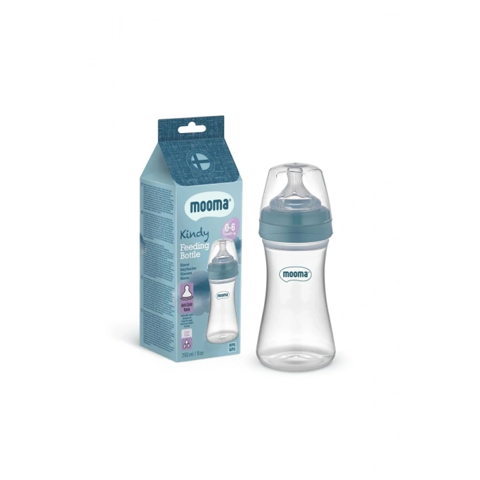 Biberon Anti Kolik Biberon 250 ml Kapaklı Biberon 0 - 6 Ay (Yavaş Akış)