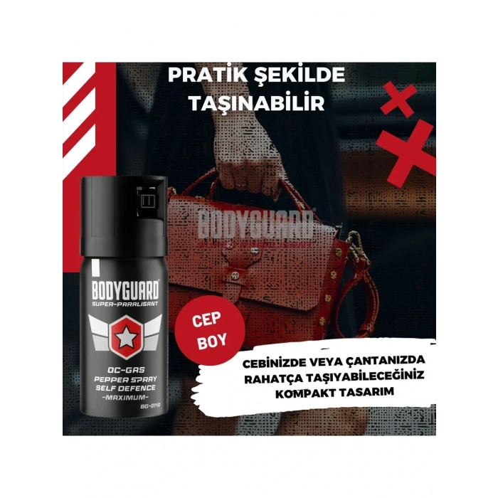 Bodyguard Biber Gazı Sprey 40ML Bodyguard (Göz Yaşartıcı Sprey) (5047)