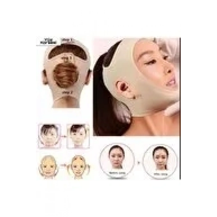Çene Boyun Bandı small Krem Renk (0177)