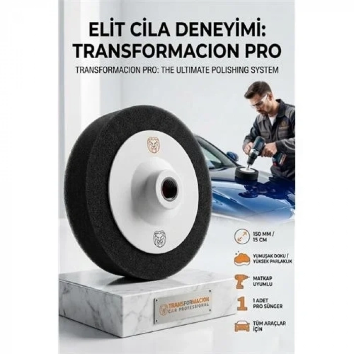 Cila Süngeri 150mm - Yumuşak Siyah ing Pedi Wax Ve Hare Giderme 723113