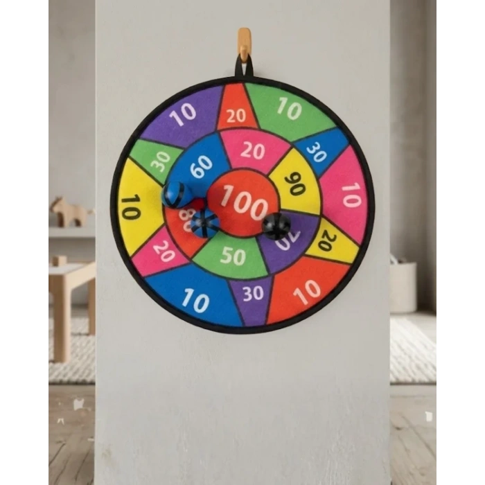 Çocuklar İçin Güvenli Dart Oyunu Cırtlı Toplu Eğlenceli Hedef Oyunu