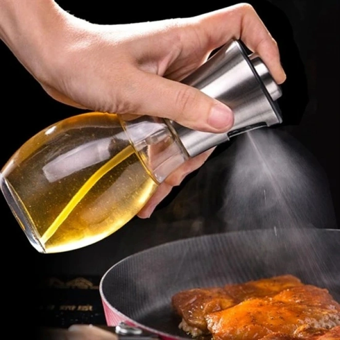 Çok Amaçlı Spreyli Sızdırmaz Cam Şişe Yağdanlık Limon Sirke Sos Püskürtücü Dağıtıcı Sprey (5047)