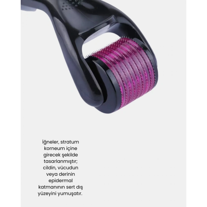 Derma Roller Titanyum İğneli Cilt Yenileyici – Akne, Kırışıklık ve Leke Karşıtı
