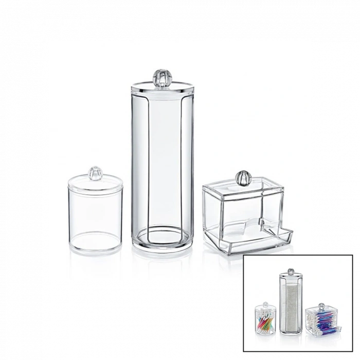 DİSK 3LÜ MAKYAJ ORGANİZER SET (5047)