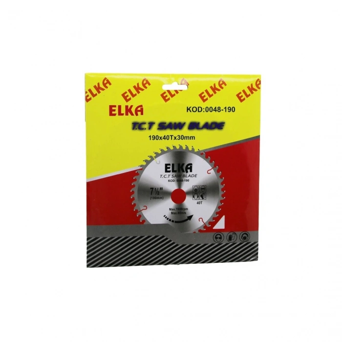 ELKA 0048-190 190 X 40T X 30MM  AĞAÇ SUNTA KESİCİ DİSK (5047)