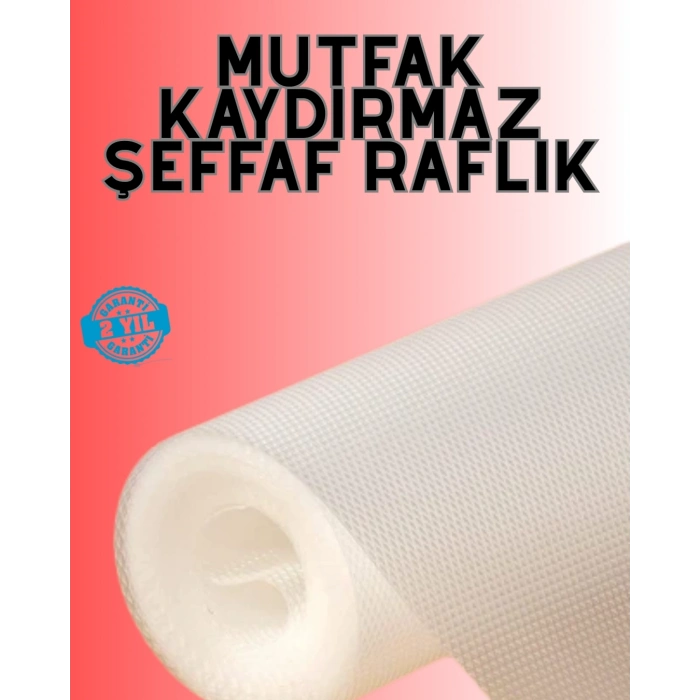 Eva malzemeden kaydırmaz şeffaf raflık buzdolabı kaplaması