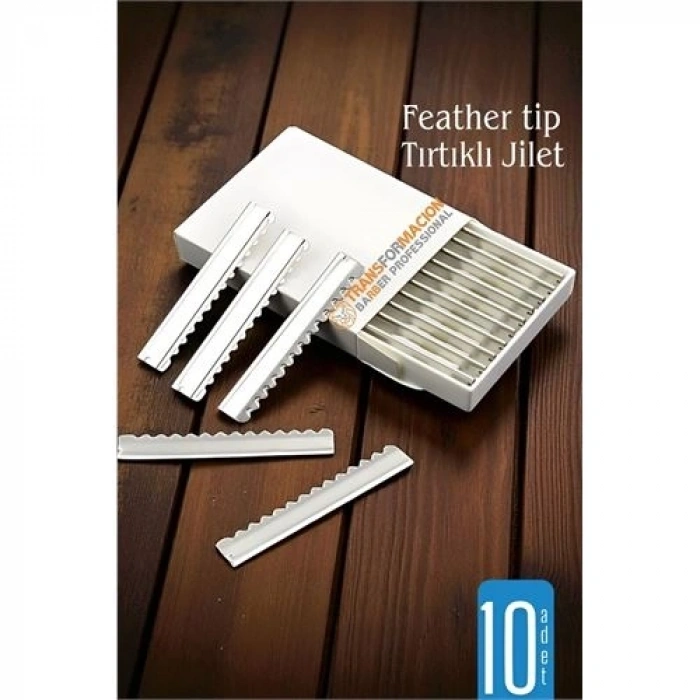 Feather Tip Tırtıklı Ustura Jileti 10 Adet 722119