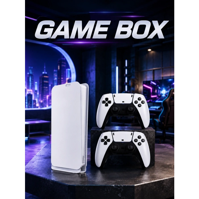 Game Box 3D Çift Oyun Kollu 4K HD Ekran 20000den Fazla Oyun Seçeneği 2.4G Kablosuz