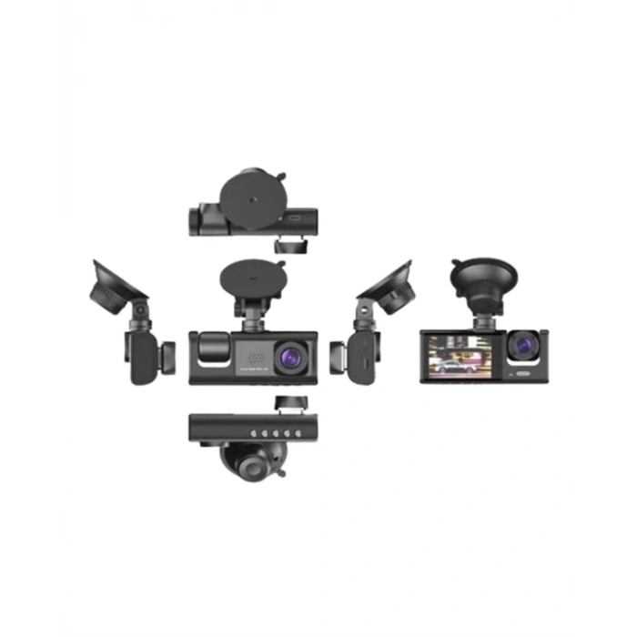 Gece Görüşlü 3lü Araç Kamerası – Geri Görüş Destekli, 170° Geniş Açı