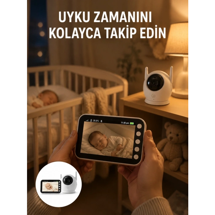 Gece Görüşlü Hareket Takipli Bebek Kamera Sistemi
