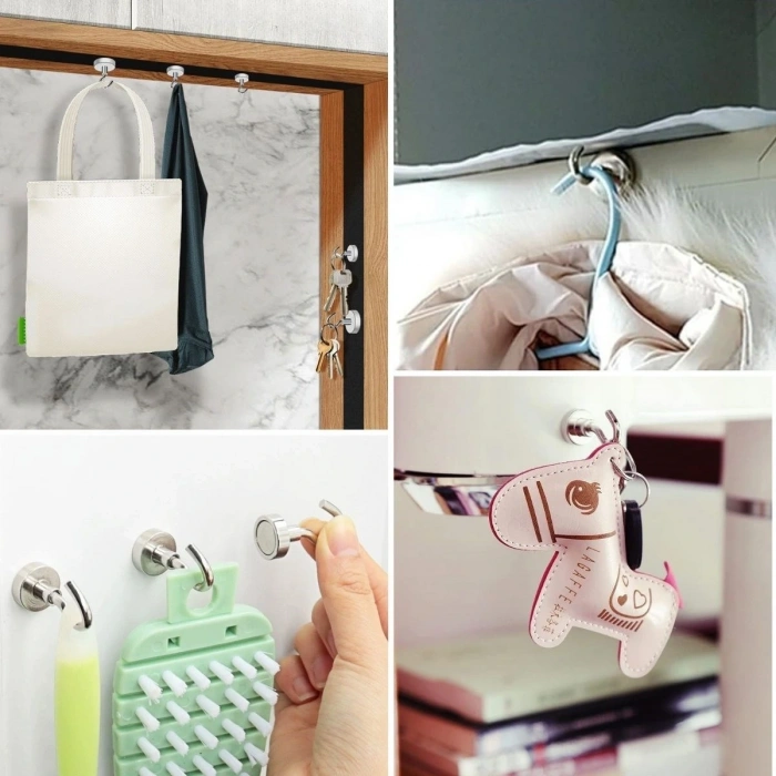 Güçlü Manyetik Mutfak,Banyolar İçin Çok Amaçlı 2'li Magnet Askı (5047)