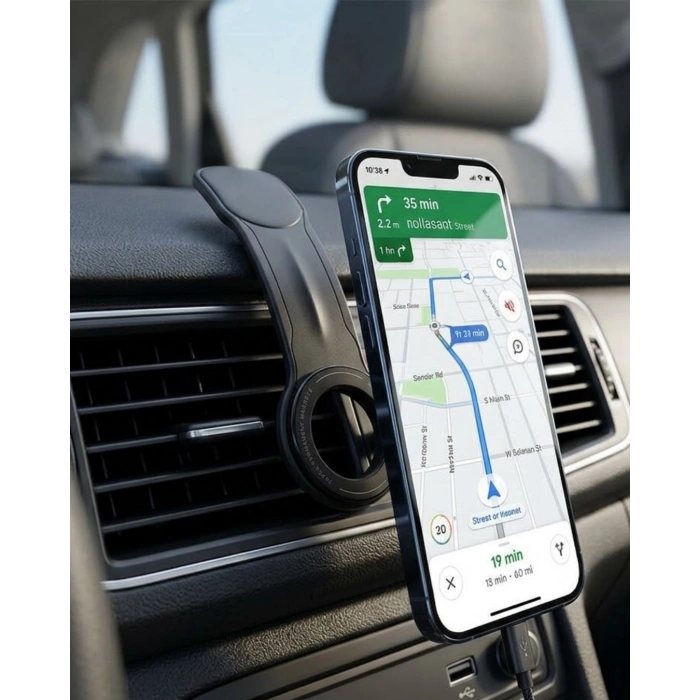 Güçlü Mıknatıslı Araç Telefon Tutucu 360° Döner Dashboard Standı
