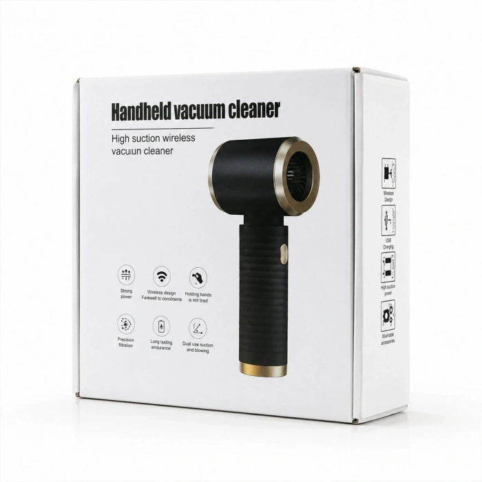 HANDHELD VACUUM CLEANER 2İN1=ÇEKME - ÜFLEME OTO - ARAÇ - EV EL TİPİ SÜPÜRGE ŞARJLI MİNİ - TAŞINABİLİR KH-128 (5047)