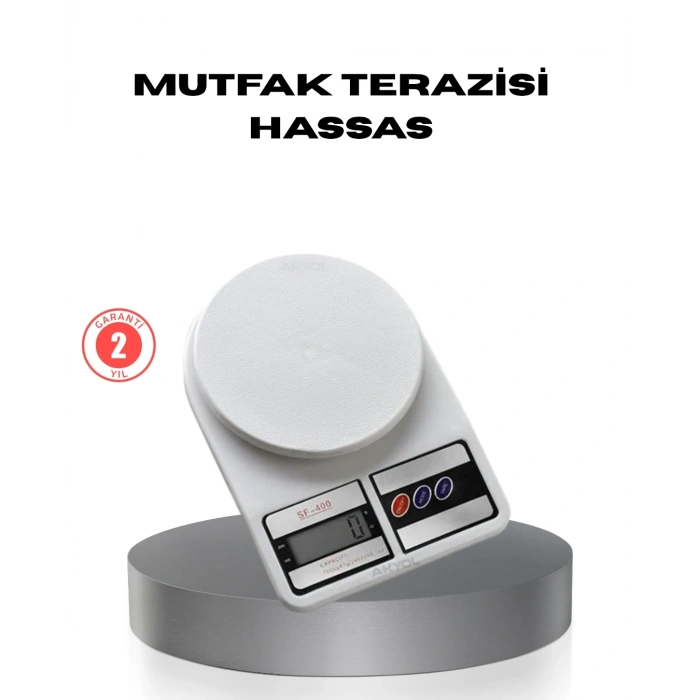 Hassas Dijital Mutfak Tartısı – 1g Doğruluk, LCD Ekran, Otomatik Kapanma