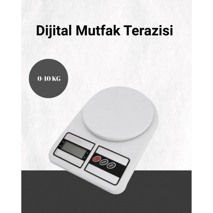 Hassas Ölçüm İçin Dijital Mutfak Tartısı – 10 Kg Kapasiteli