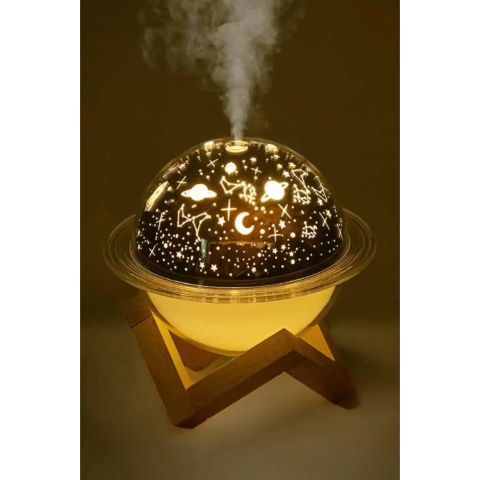 Hava Nemlendirici Masa ve Gece Lambası USB Projeksiyon Aromaterapi