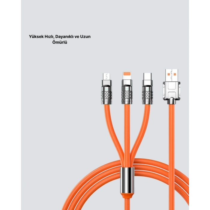 Hızlı Şarj Uyumlu Şarj Kablosu – Esnek Yapı, Güçlü Bağlantı, Yüksek Performans