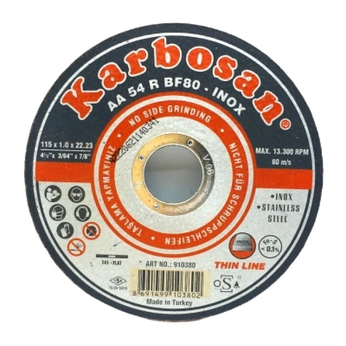 İNOX METAL KESİCİ DİSK 115MMX1.0X22 (5047)