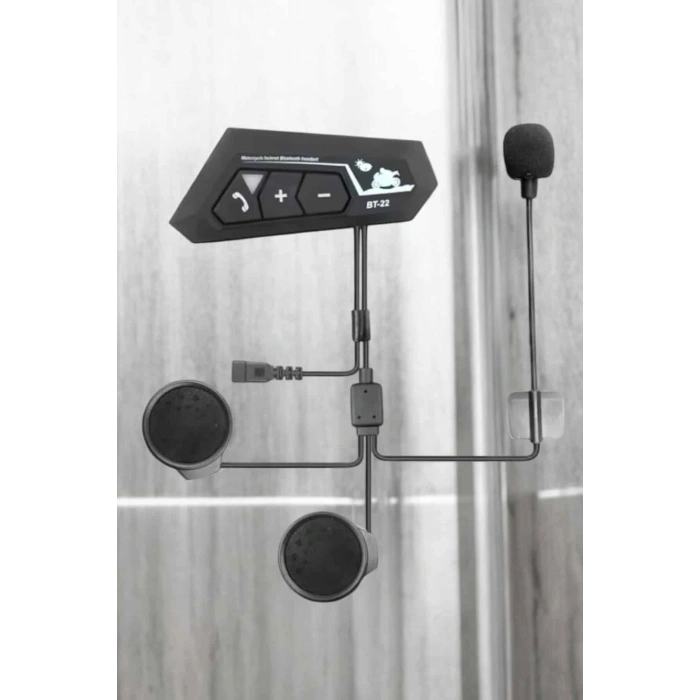 İnterkom Intercom Kask Kulaklık Bt22 Bluetooth Motosiklet Kulaklık 5.0 Bluetooth