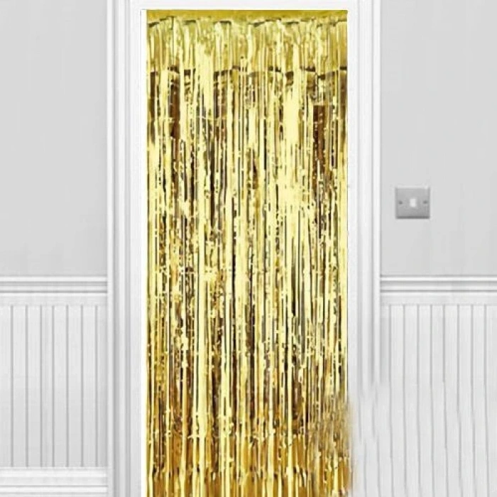 Işıltılı Duvar ve Kapı Perdesi Gold 90x200 cm (5047)