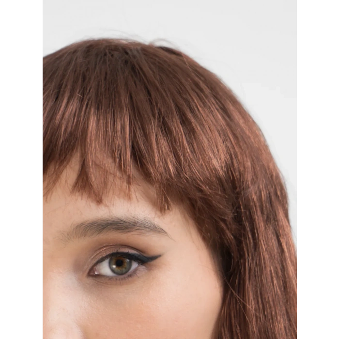 Kahve Renk Uzun Düz Parti Peruğu - Uzun Kahverengi Peruk (5047)