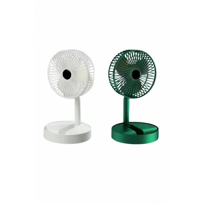 Katlanabilir Teleskopik Şarjlı Fan Masaüstü Soğutucu Vantilatör