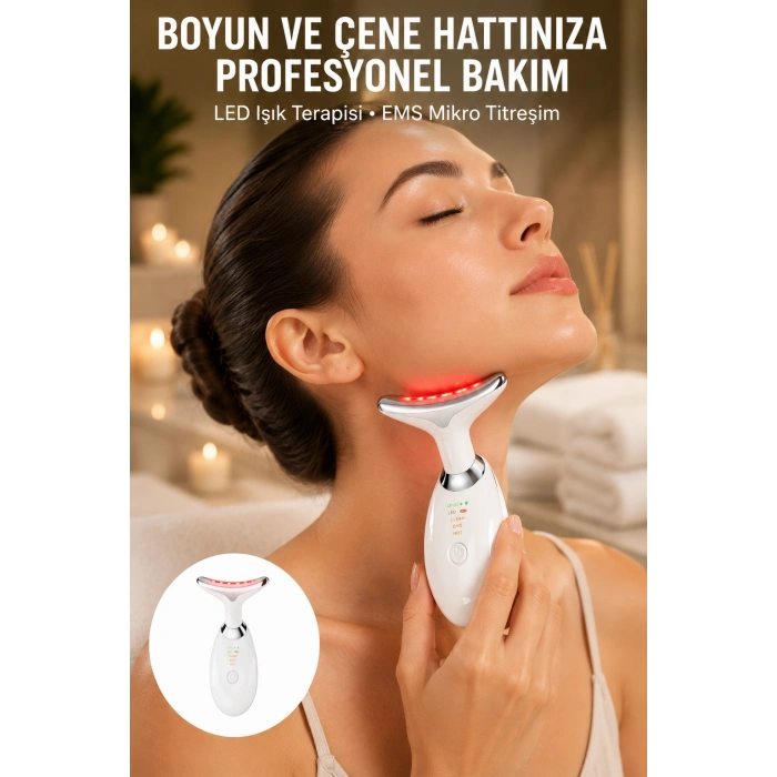 Kırışıklık Azaltıcı LED Işık Cilt Bakım Aleti 7 Renk Yeni Nesil
