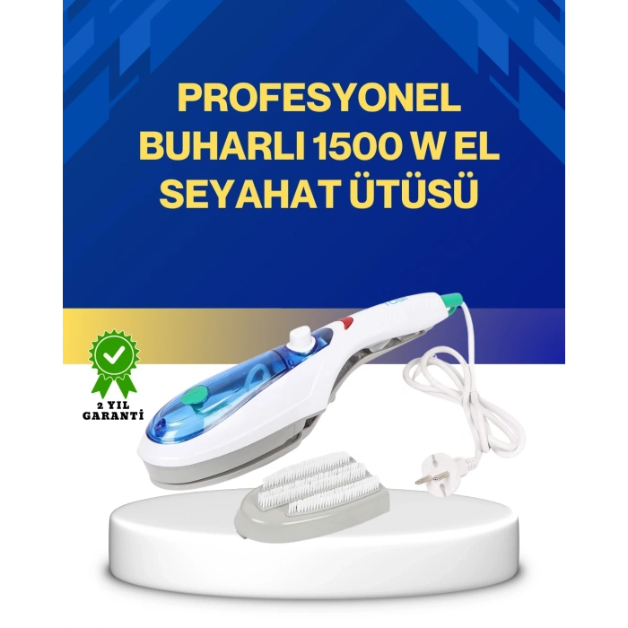 Kompakt Buharlı Ütü 1500W | Tüm Yüzeyler İçin Pratik ve Etkili